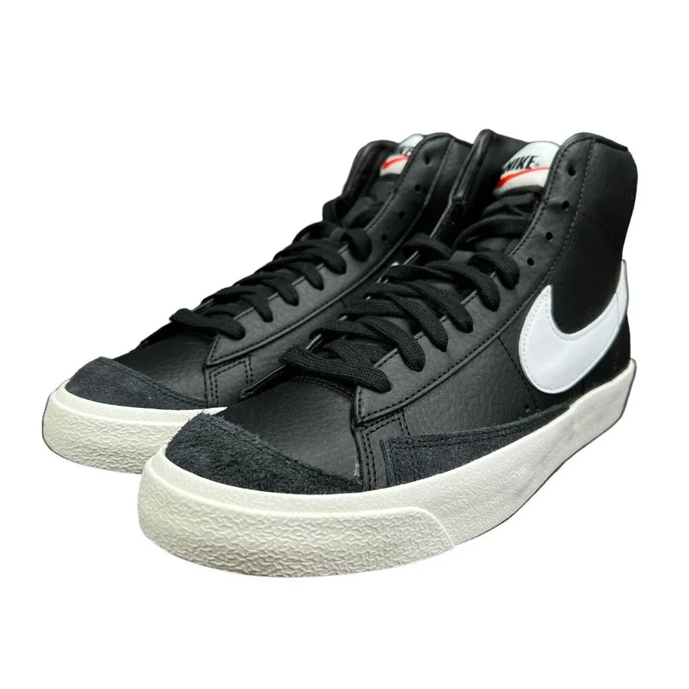 Nike Blazer Mid '77 Vintage Black White Sail Shoes BQ6806-002 Men's Size 10.5 - Picture 6 of 9